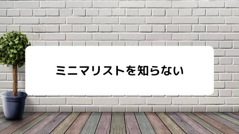 ミニマリストはおかしい 病気 大学院生が原因と対処を解説 凡人が快適な生活を目指す